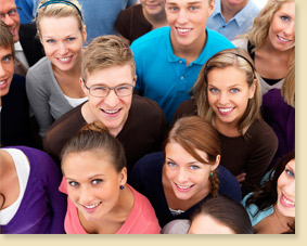 group of teens