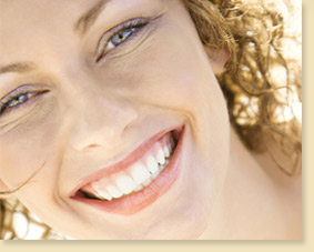 smiling blonde woman